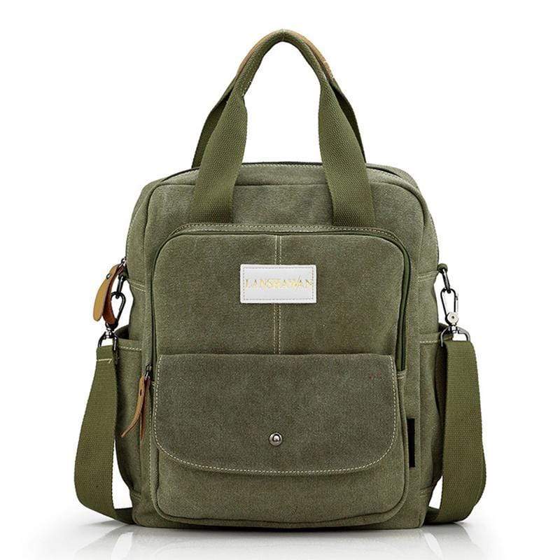 multifunctional canvas messenger bag