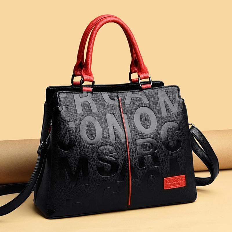 Women Elegant Multi Pockets Large Capacity Leather Handbag Crossbody B ...
