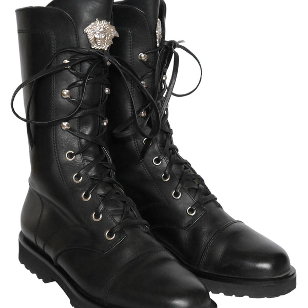 versace combat boots