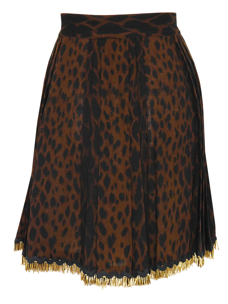 versace zebra print skirt