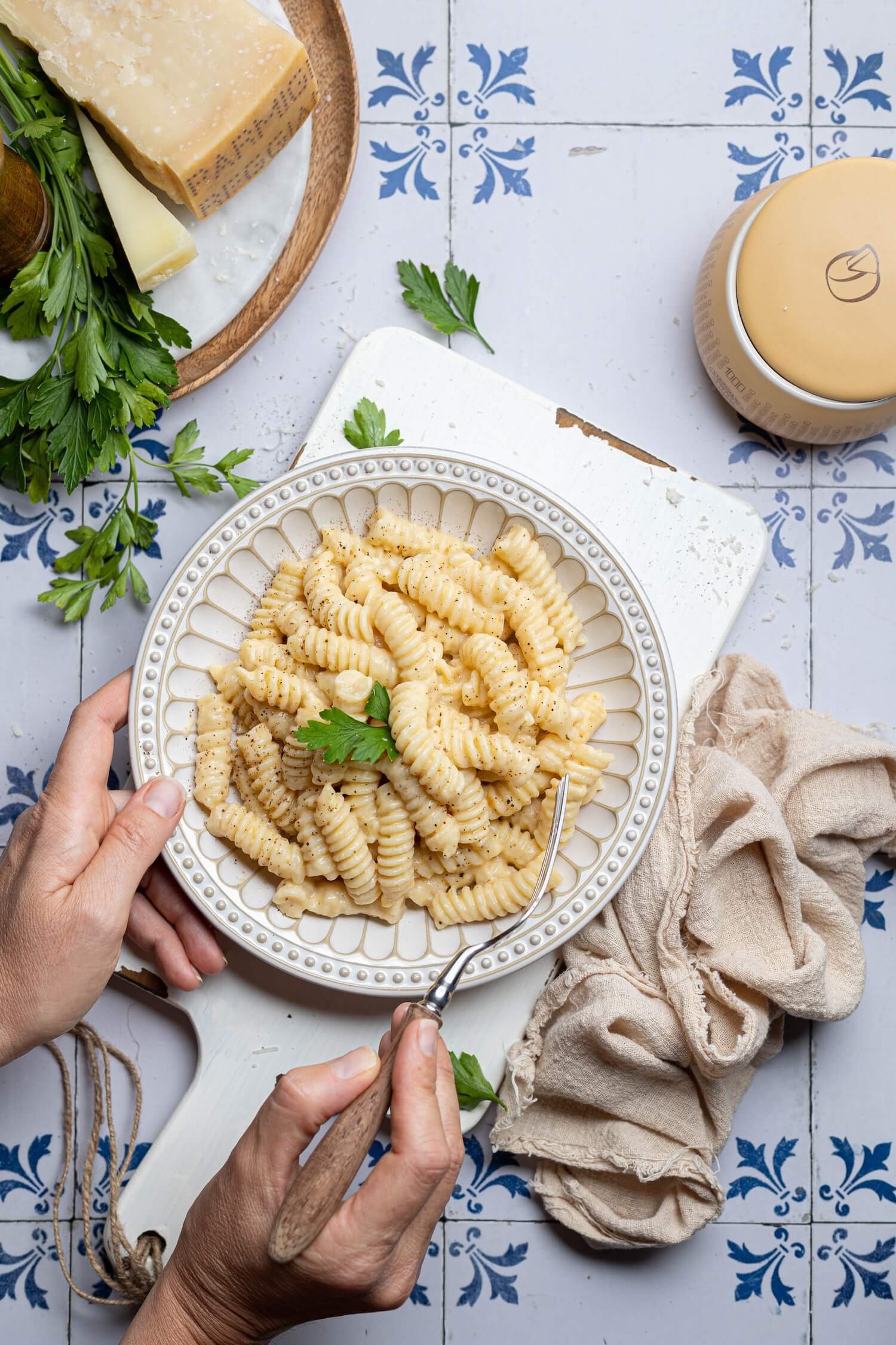Italian Mac & Cheese Emilia Food Love pecorino parmigiano provolone