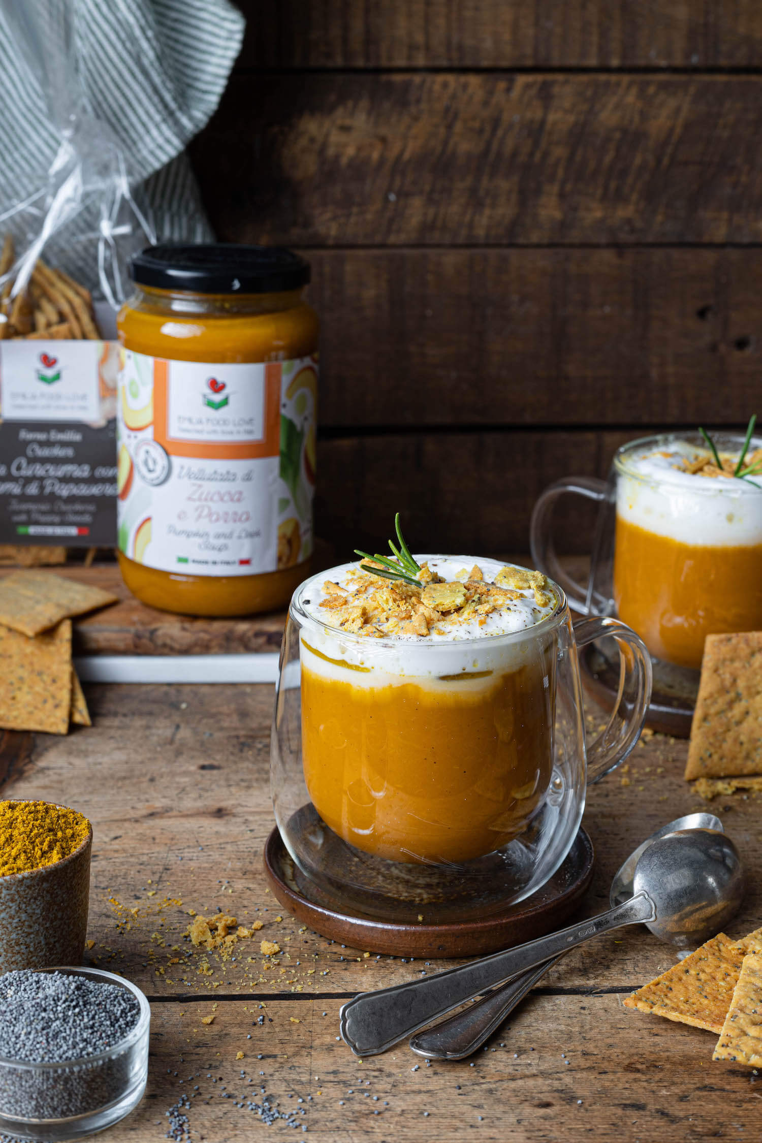 SAVORY CAPPUCCINO with pumpkin and leek EMILIA FOOD LOVE