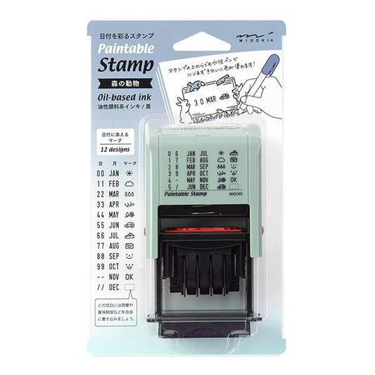 MIDORI Paintable Stamp Re-inkable Self-inking Stamp Ink Refill 