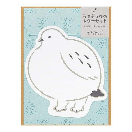 Midori Letter Set Collage - Bird Pattern