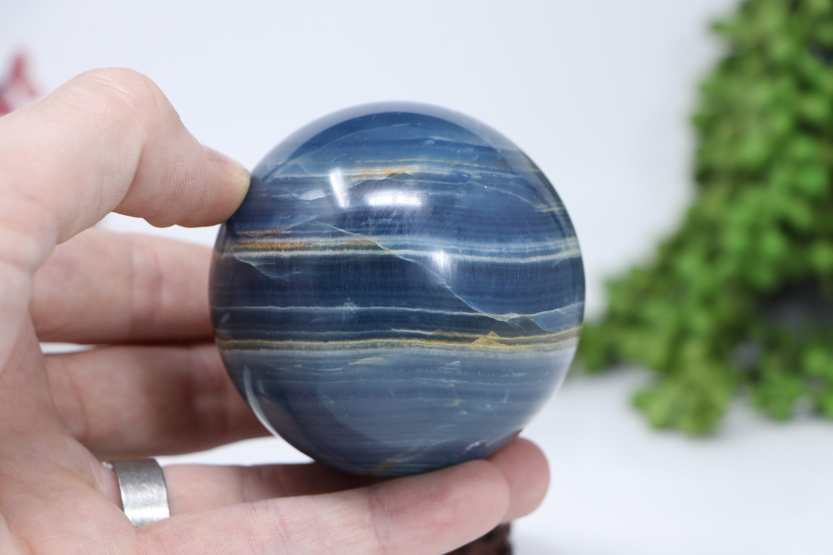 blue onyx sphere