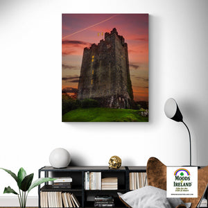 Canvas Wrap - Sunset over Dysert O'Dea Castle, County Clare - James A. Truett - Moods of Ireland - Irish Art