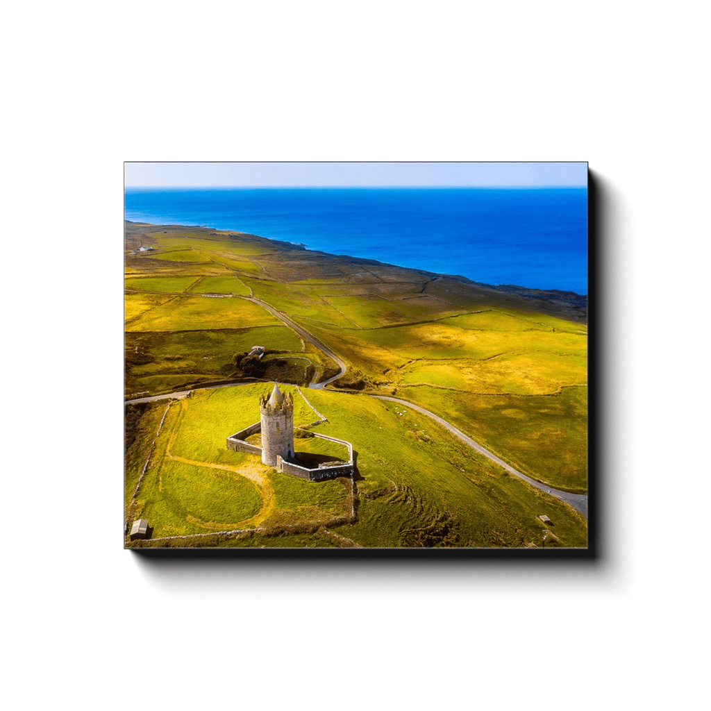 Canvas Wrap - Wild Atlantic Coast and Doonagore Castle, County Clare - James A. Truett - Moods of Ireland - Irish Art