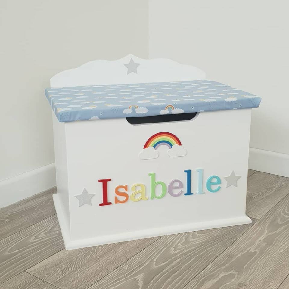 rainbow toy box