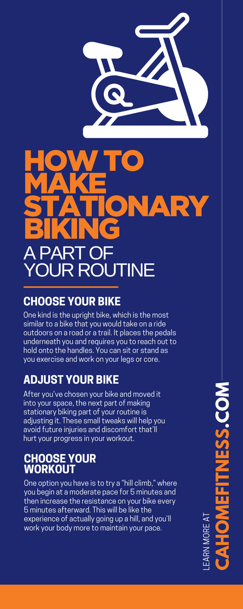 How To Make Stationary Biking a Part of Your Routine