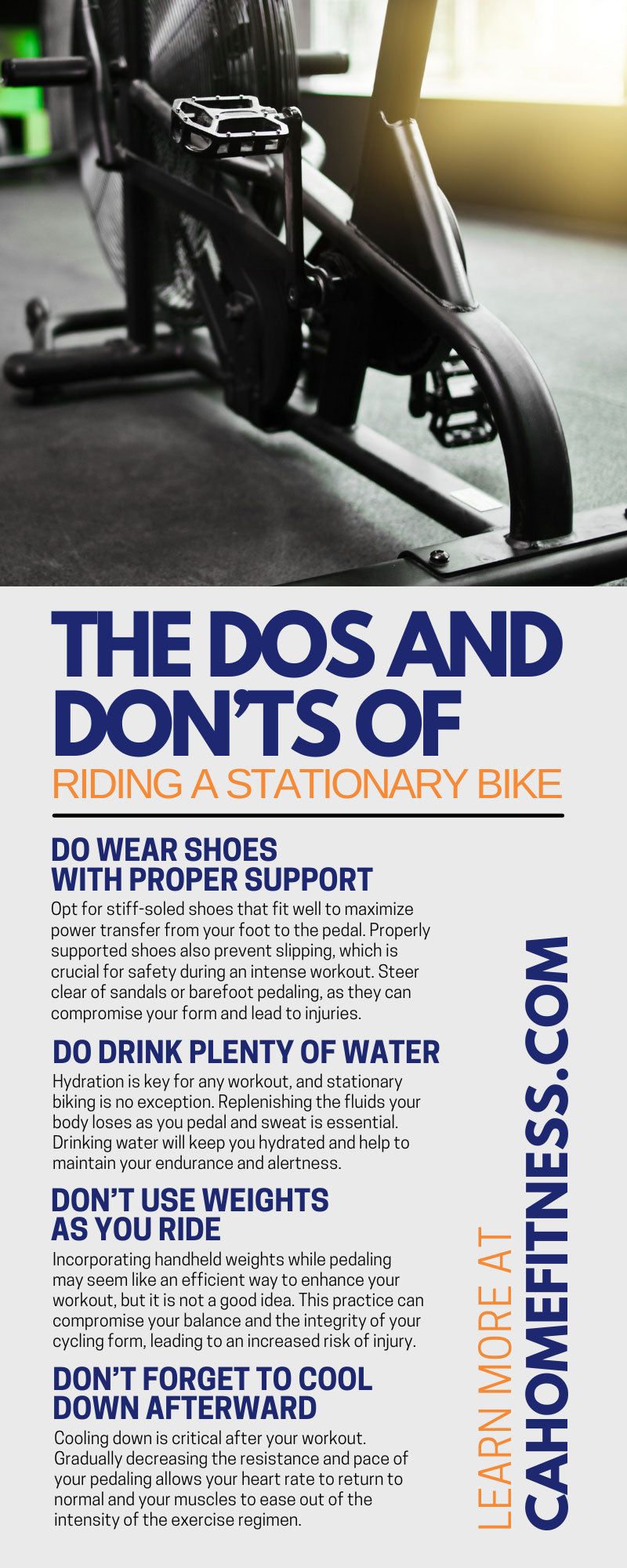 The Dos and Don’ts of Riding a Stationary Bike