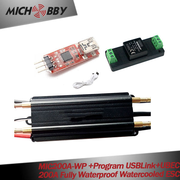 MICHOBBY 200A Fully Waterproof Watercooled ESC For efoil electric surfboard