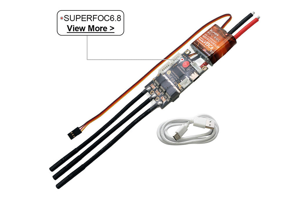 SUPERFOC6.8 based on VESC6 Speed Controller 50A for Electric Skateboard