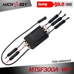 Maytech 300A ESC 100% Waterproof Electric Speed Controller with Progcard for Eletric Surfboard Efoil Boat