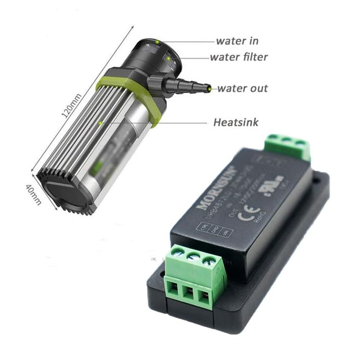 12V 30W water pump and DC-DC module for electric surfboard efoil electric boat ESCs/Motors