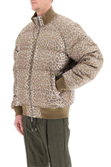 Leopard Print Oversized Down Jacket