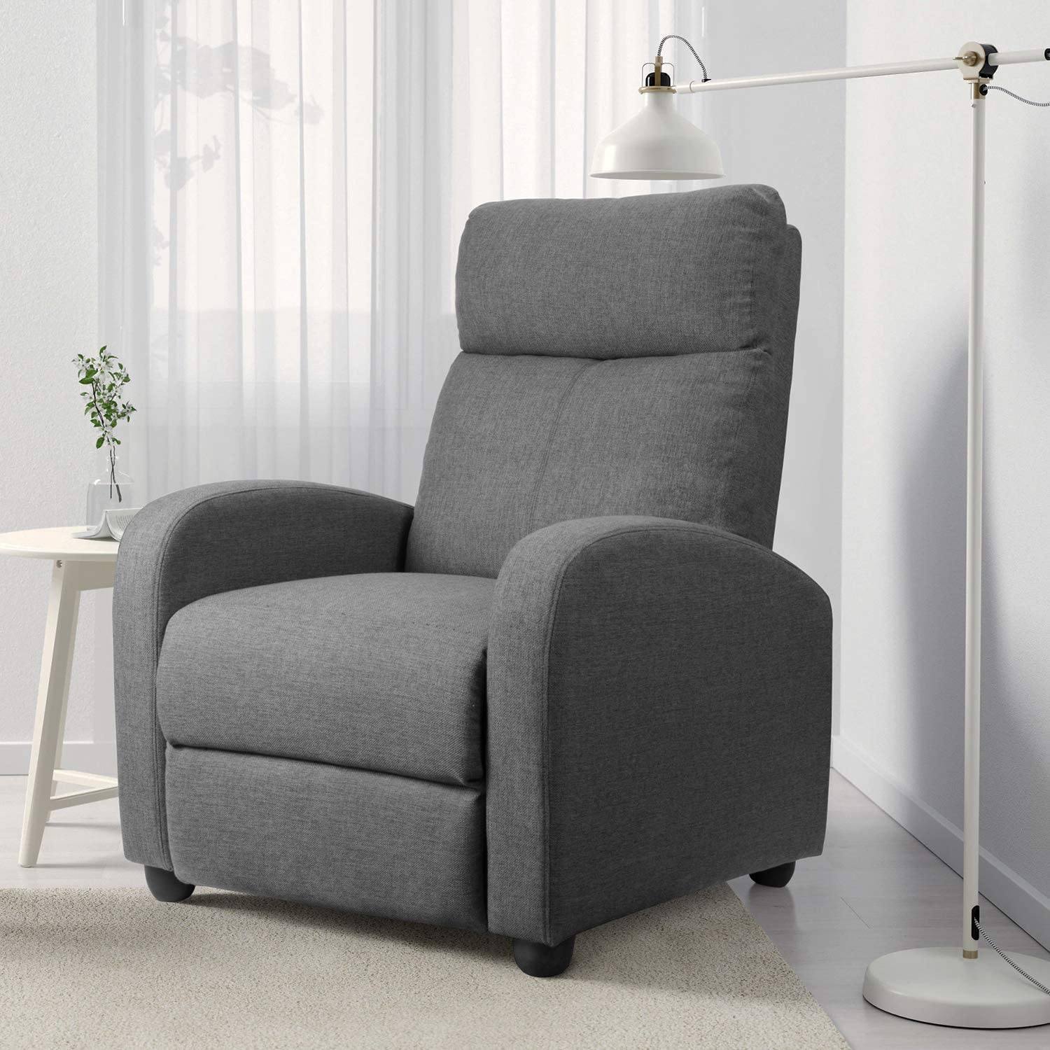 Furniwell Fabric Recliner Chair Adjustable Modern Home ...