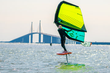 Wing foil at the skyway