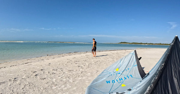 A beautiful view of the white sand and blue water at North Beach Fort Desoto