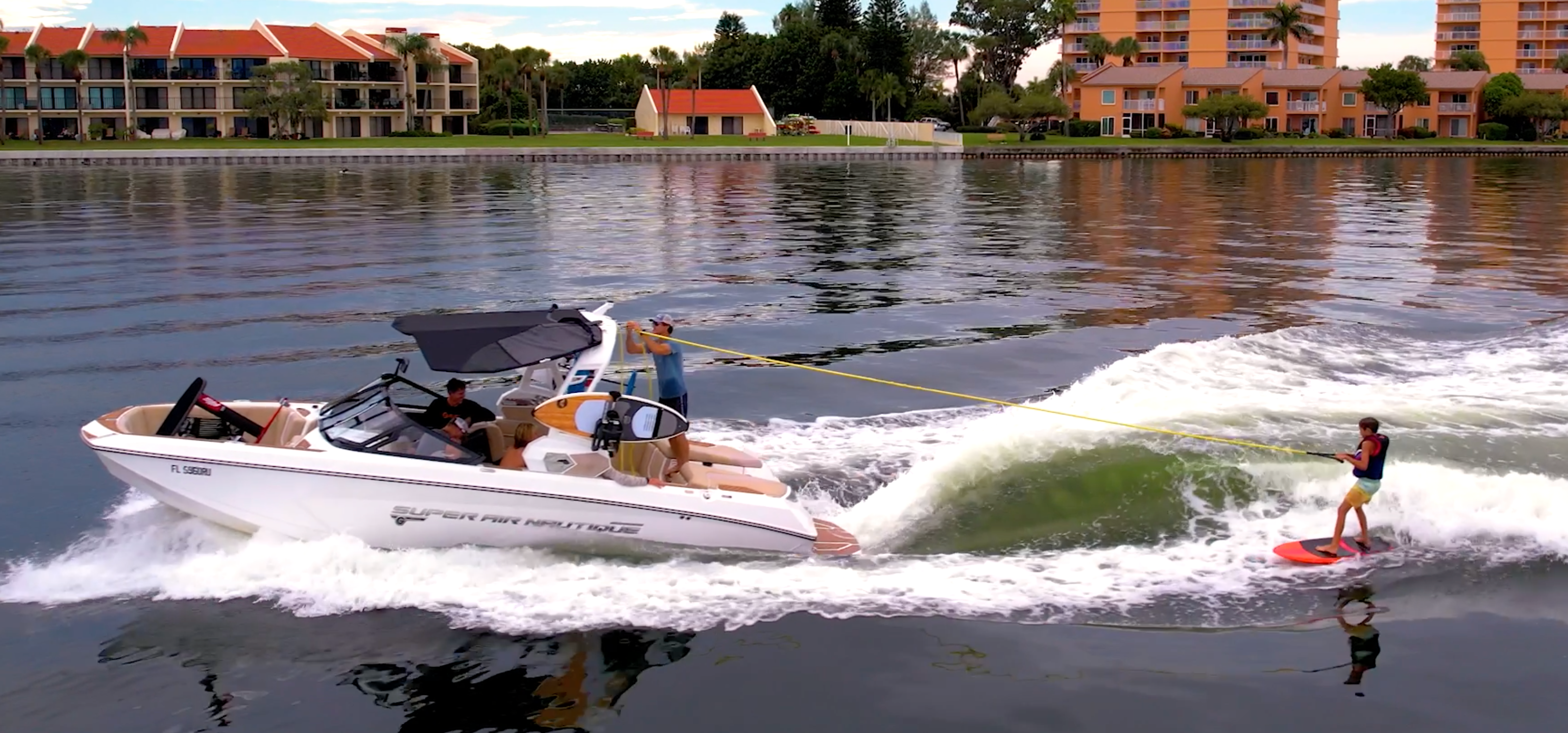 Hydrofoil wakeboat in St Petersburg