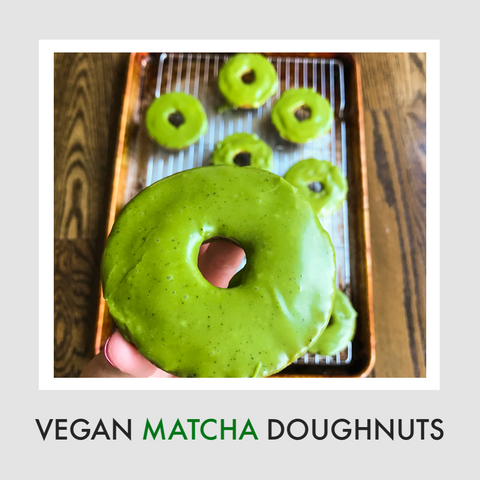 Vegan Matcha Doughnuts