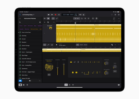 Logic Pro ai drummer feature