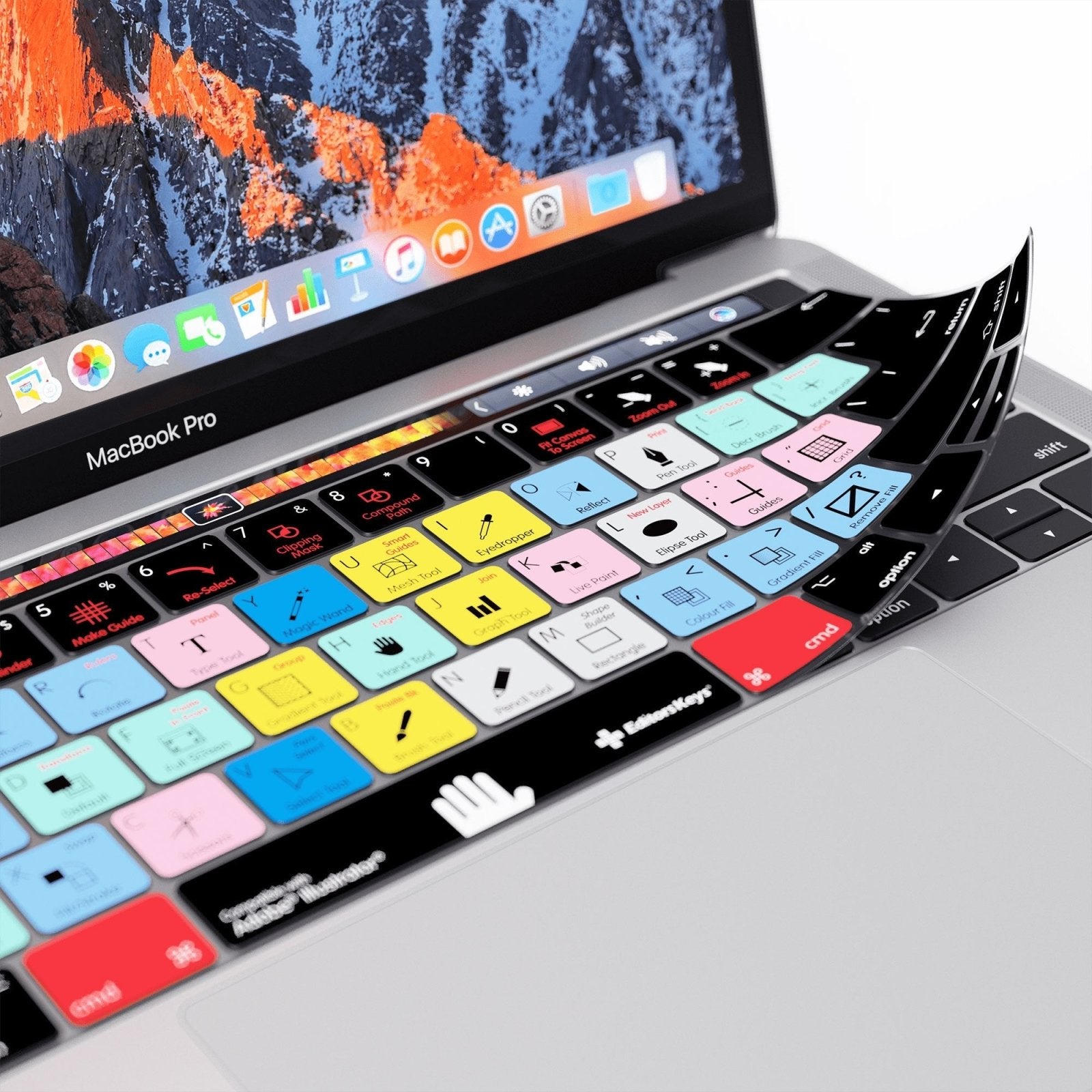 Afhankelijkheid bijvoeglijk naamwoord nek Adobe Illustrator Keyboard Covers for MacBook and iMac