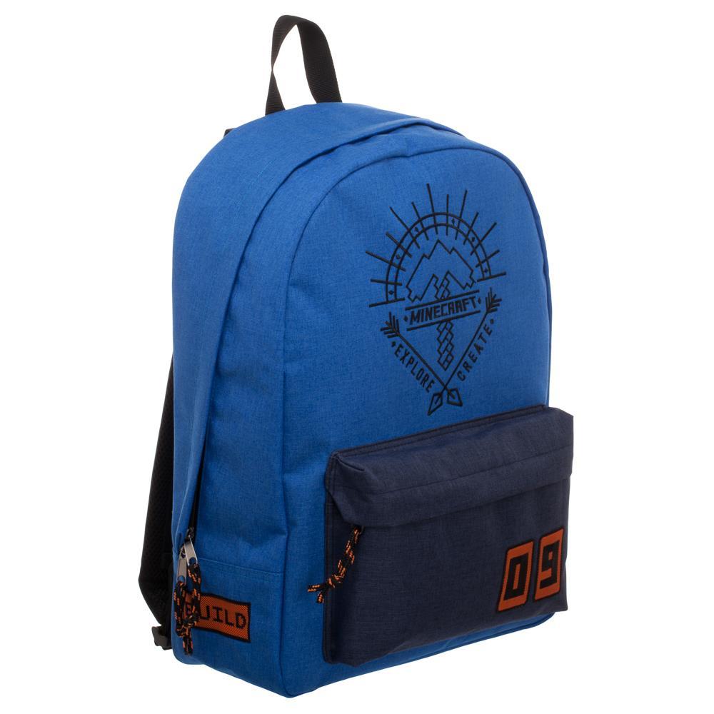 blue minecraft backpack