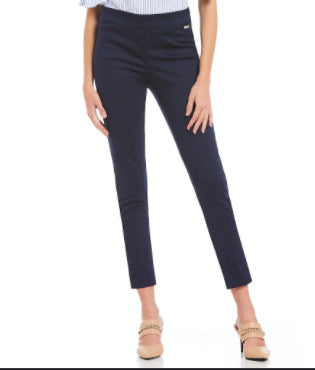 Calvin Klein Stretch Twill 4-Pocket Mid Rise Straight Leg Ankle Pants