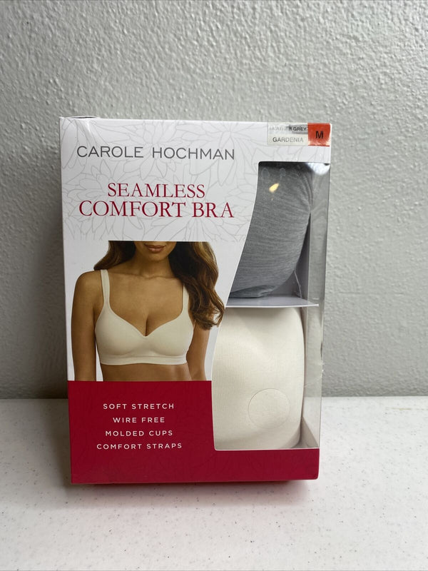 Carole Hochman Seamless Bra Wire Free Molded Cups Comfort Straps 1