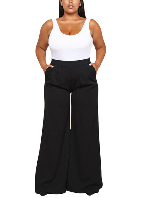 high waisted wide leg sweatpants