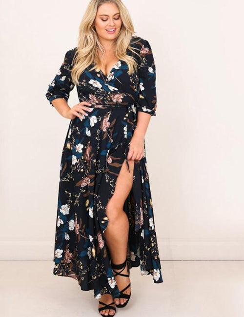 plus size beach dresses with sleeves