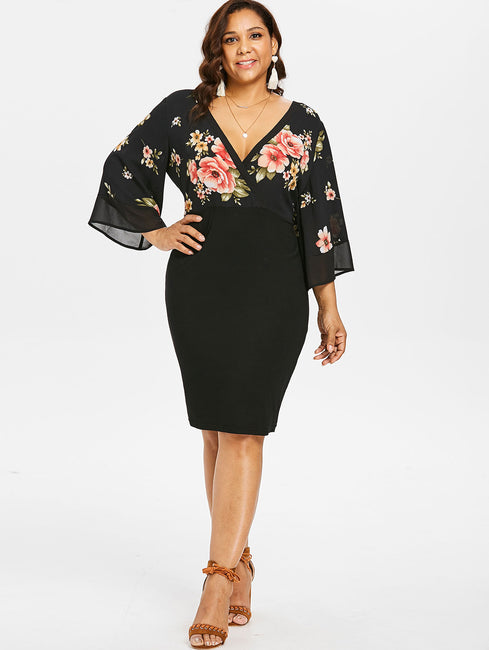 plus size spring dresses with sleeves