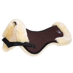 Horsedream UK Sheepskin Half Pad with border. Beautiful Merino lambskin half pad with border, manufactured by Christ Lammfelle