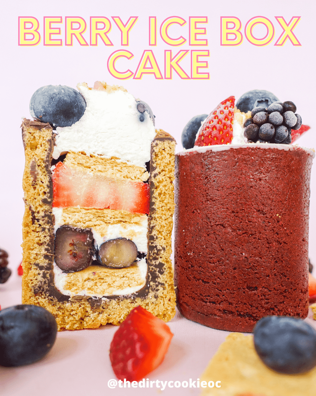 berry ice box cake