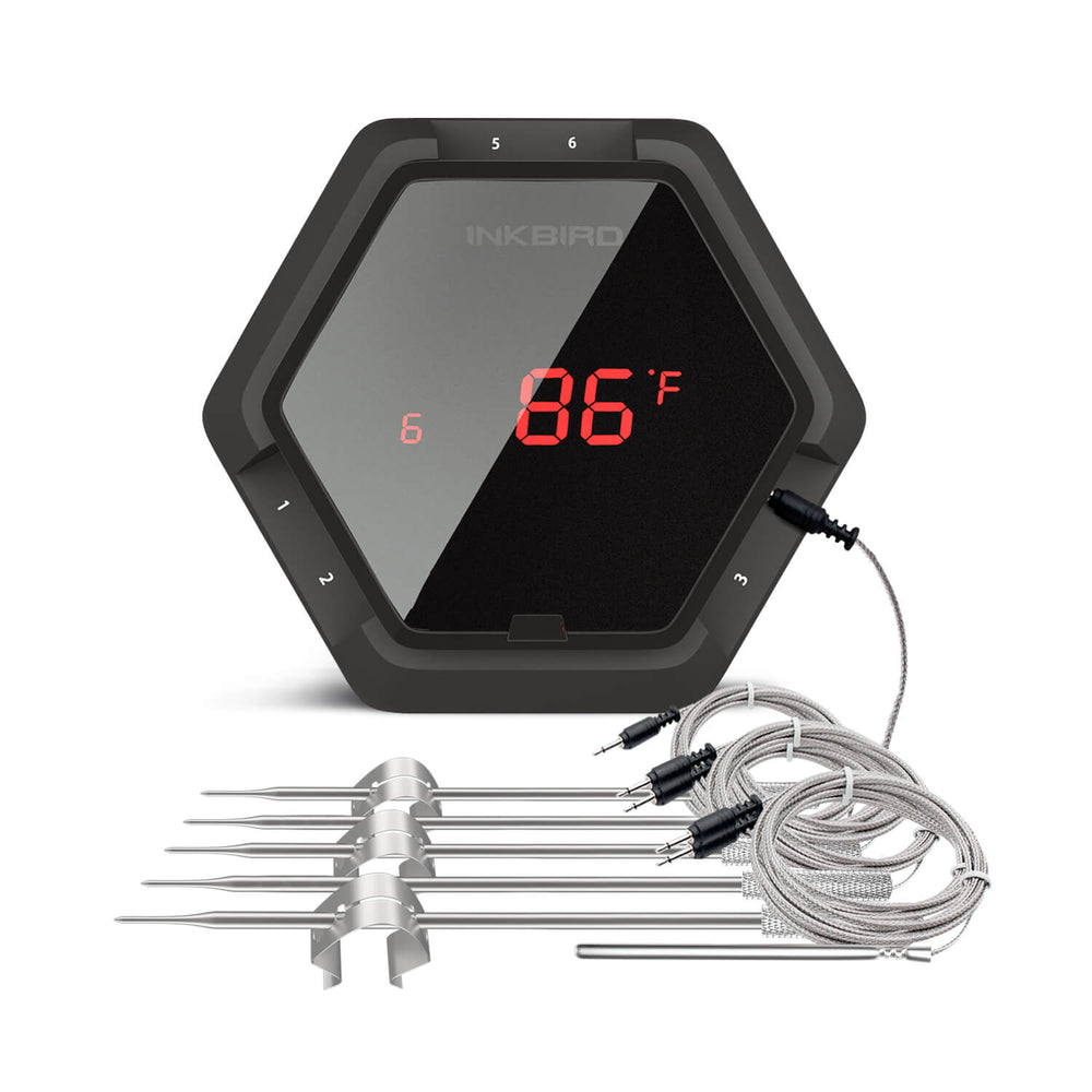 Wireless Grill Thermometer, Bluetooth Wifi, 4 Probes, 2 Meat Claws