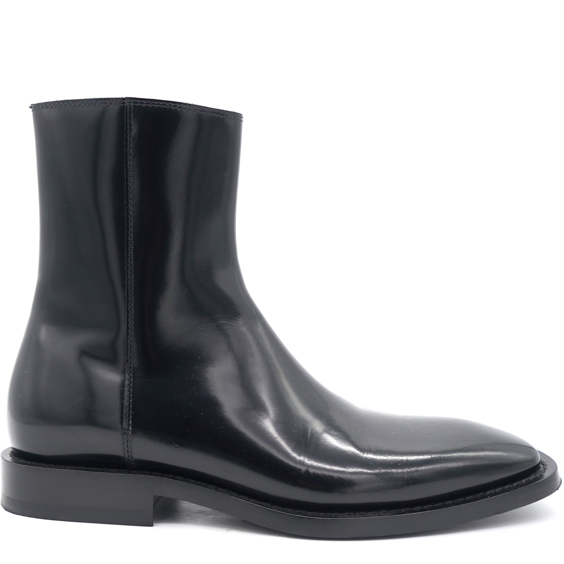 Black Bulldozer leather boots  Balenciaga  MATCHESFASHION US