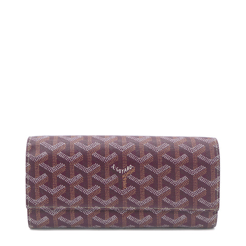 GOYARD Senat Pochette GM Goyardine Canvas Pouch Bag Black