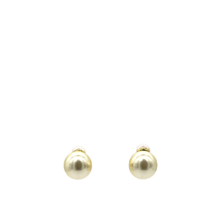 image of Tribal Pearl & Gold Metal Earrings Golden