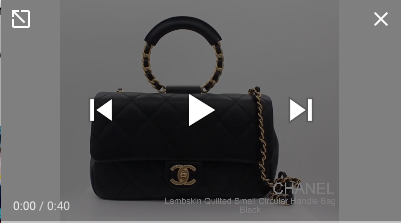 Chanel Lambskin Quilted Small Circular Handle Bag Black – STYLISHTOP
