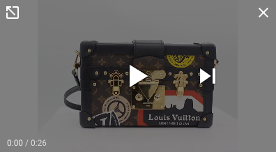 Louis Vuitton Petite Malle Handbag Limited Edition Tribal Print Leather  Black 21971885