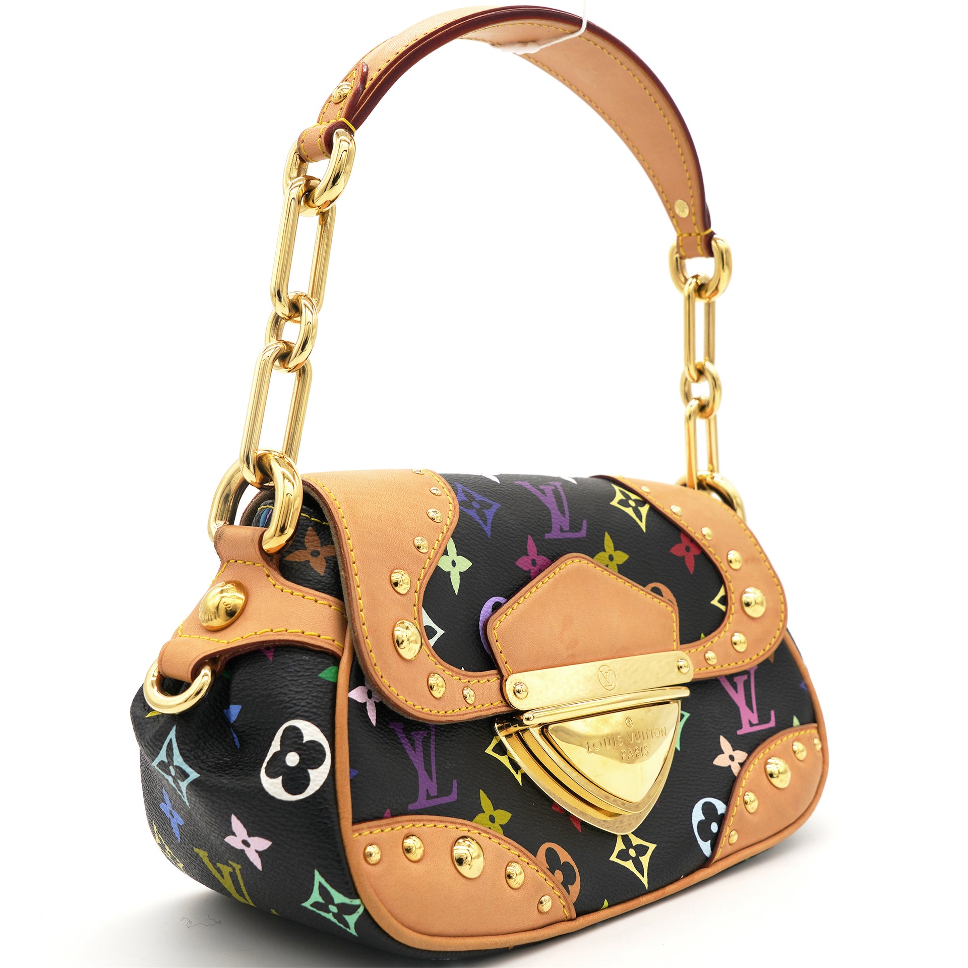 LOUIS VUITTON MONOGRAM Multicolor Petit Noe Black Tote Shoulder bag 1  Riseon  eBay