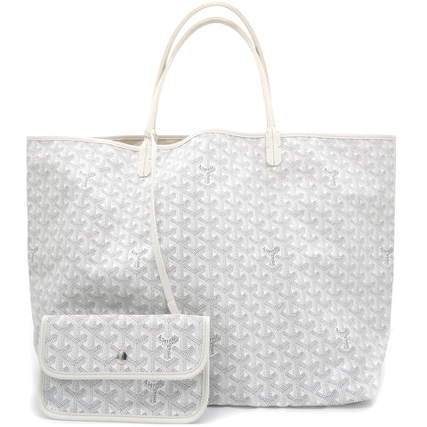 Goyard White Goyardine Coated Canvas Saint Louis PM Tote – STYLISHTOP