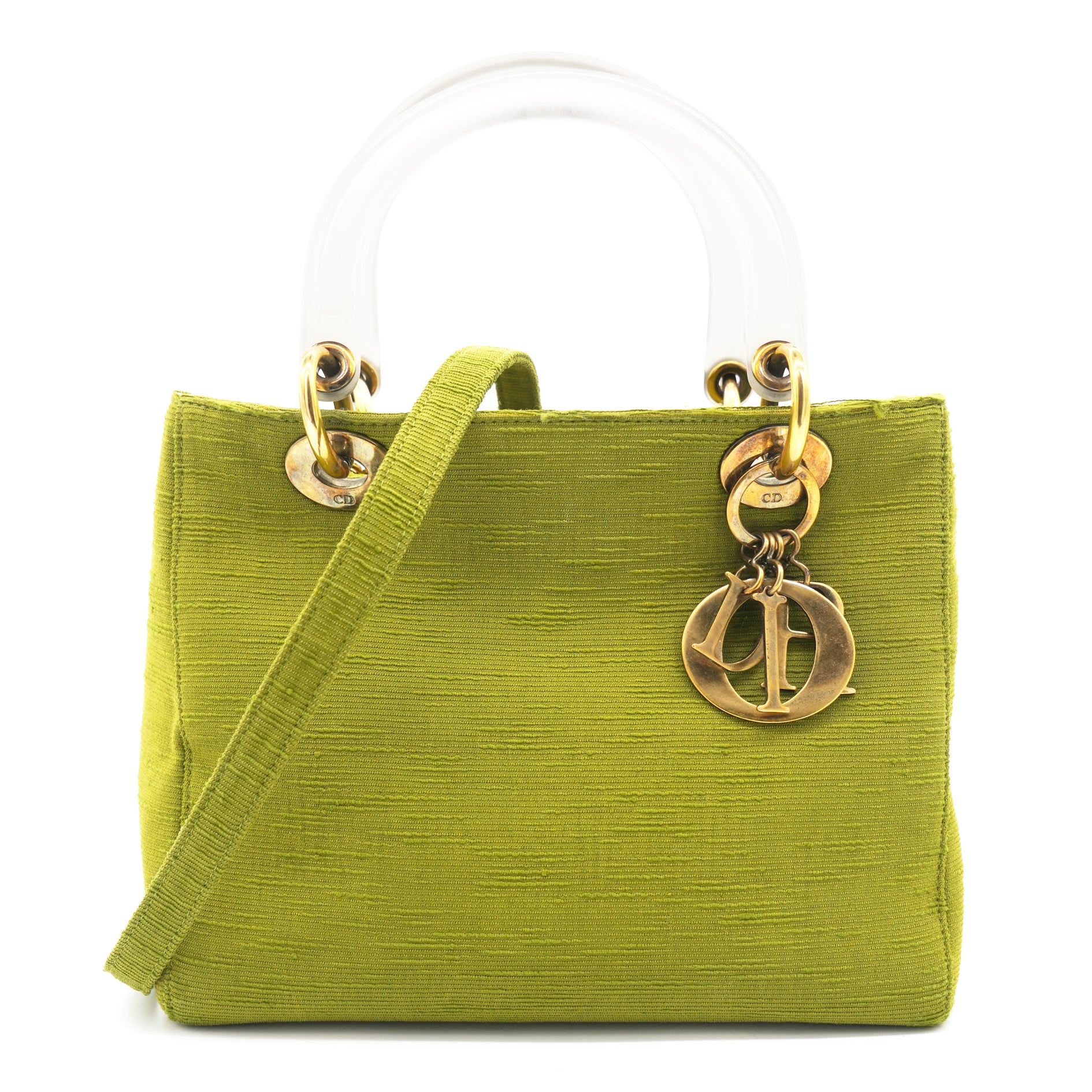 Lady Dior Lambskin Medium Green GHW  Bag Religion