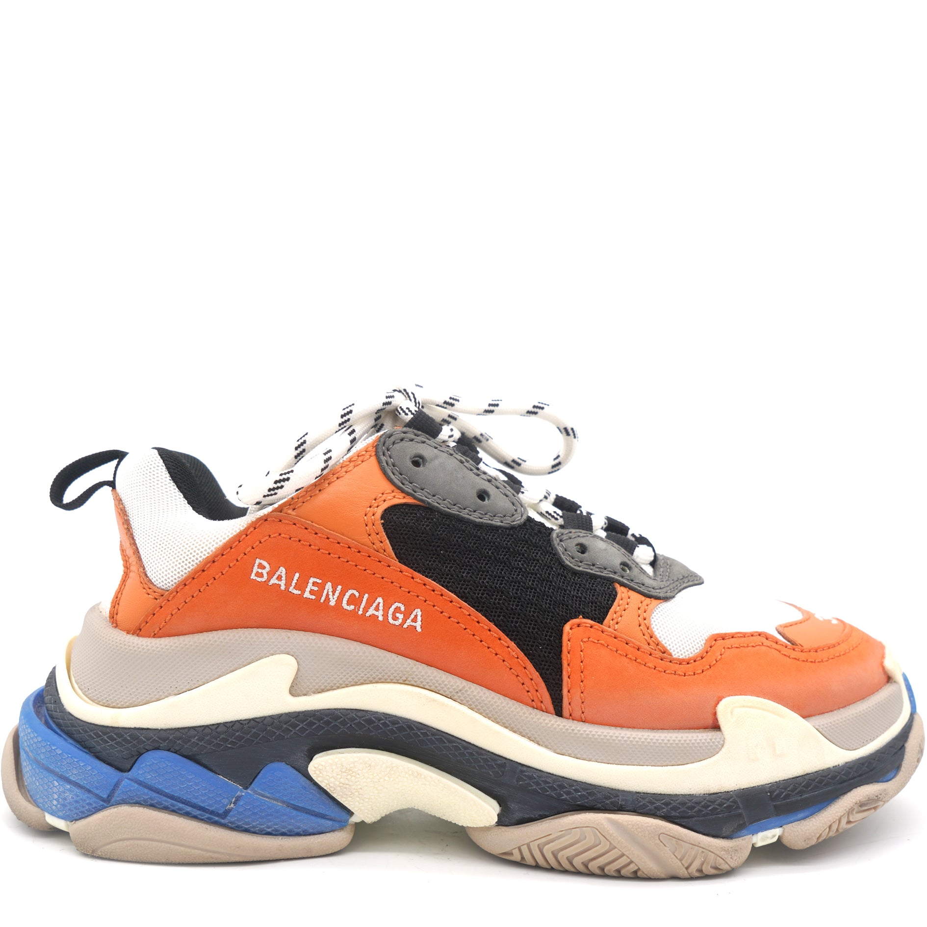 Balenciaga Triple S Leather and Mesh Sneakers  Runway Catalog