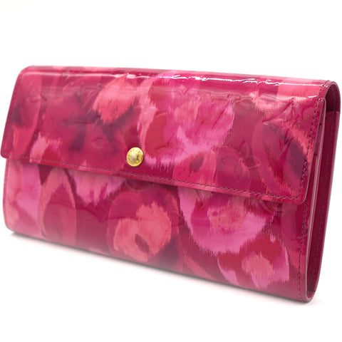 Sarah Wallet Vernis Rose Ballerine