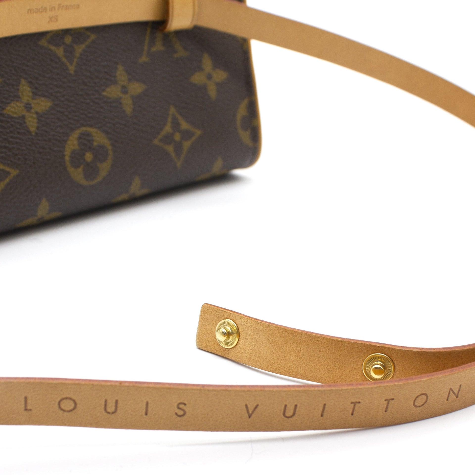 Louis Vuitton Fulton Belt Bag in Monogram Vernis and Vachetta Leather