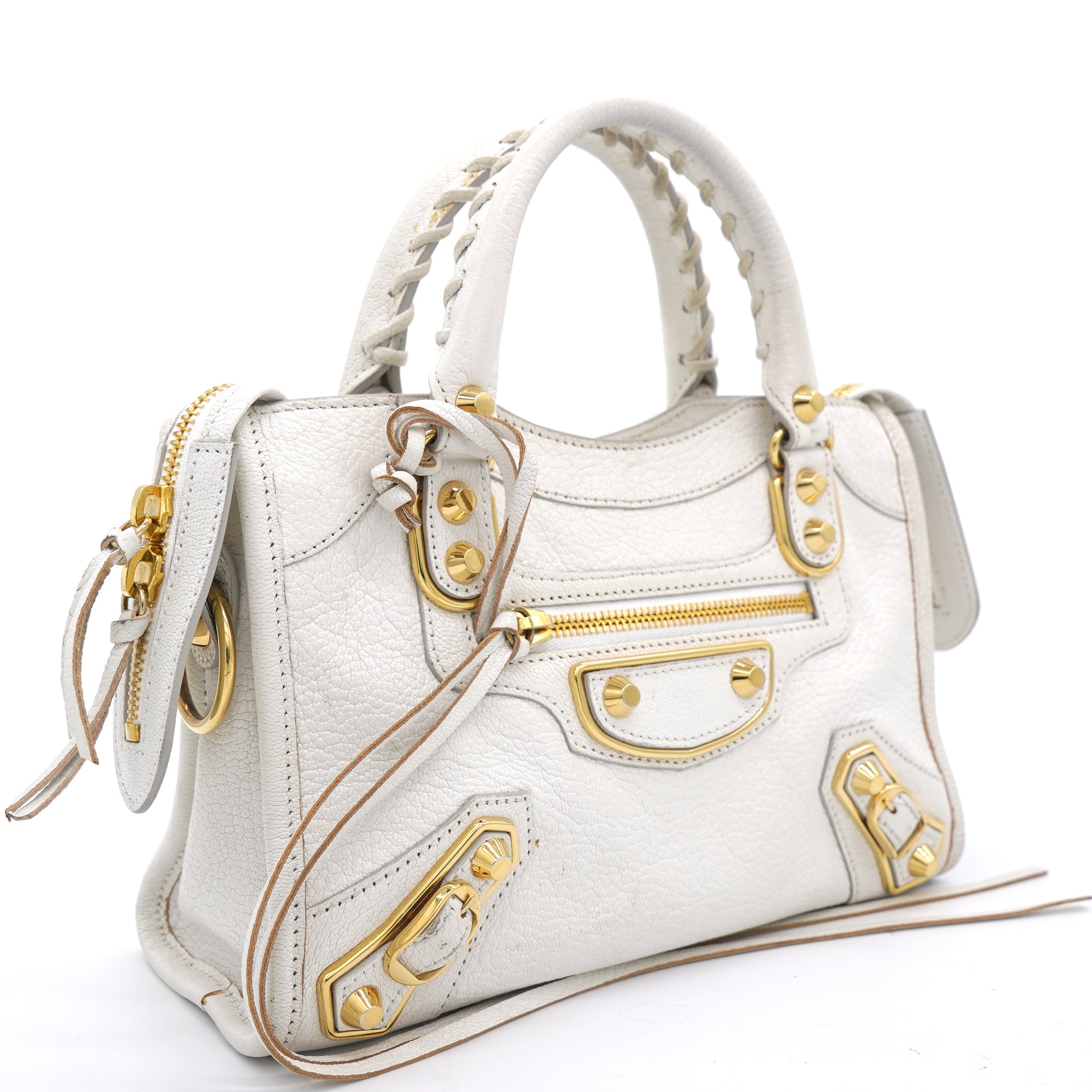 Balenciaga City Classic Metallic Edge Bag Leather Medium at 1stDibs