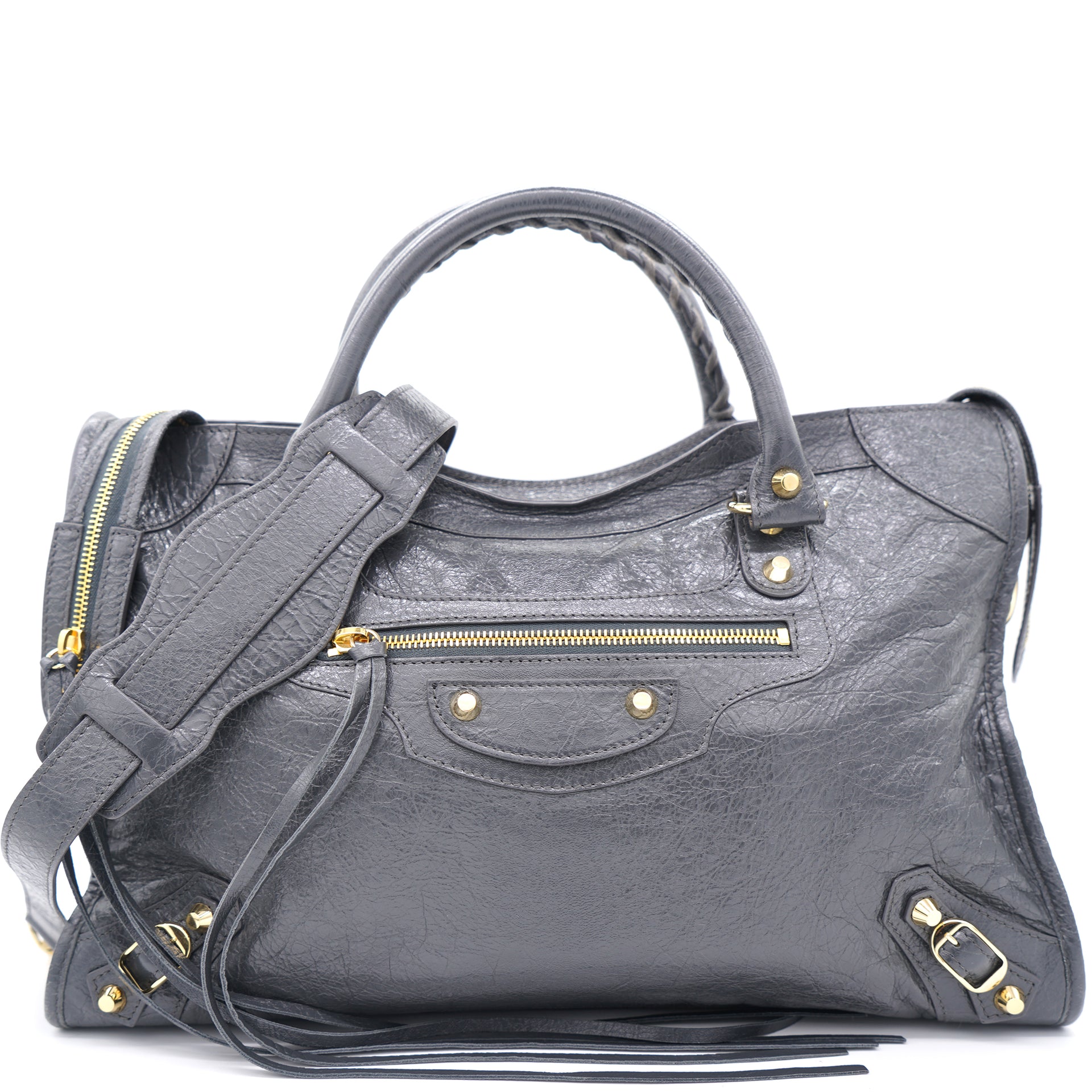 Balenciaga Gray City Bag Silver Hardware  Shopee Philippines