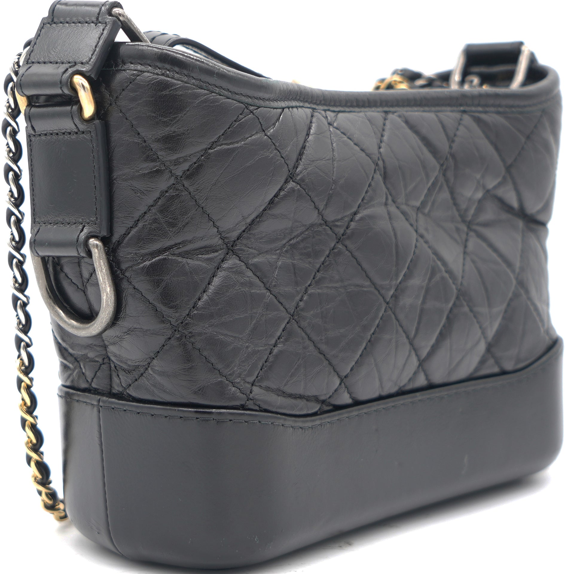 Chanel Calfskin Quilted Small Gabrielle Hobo Black – STYLISHTOP