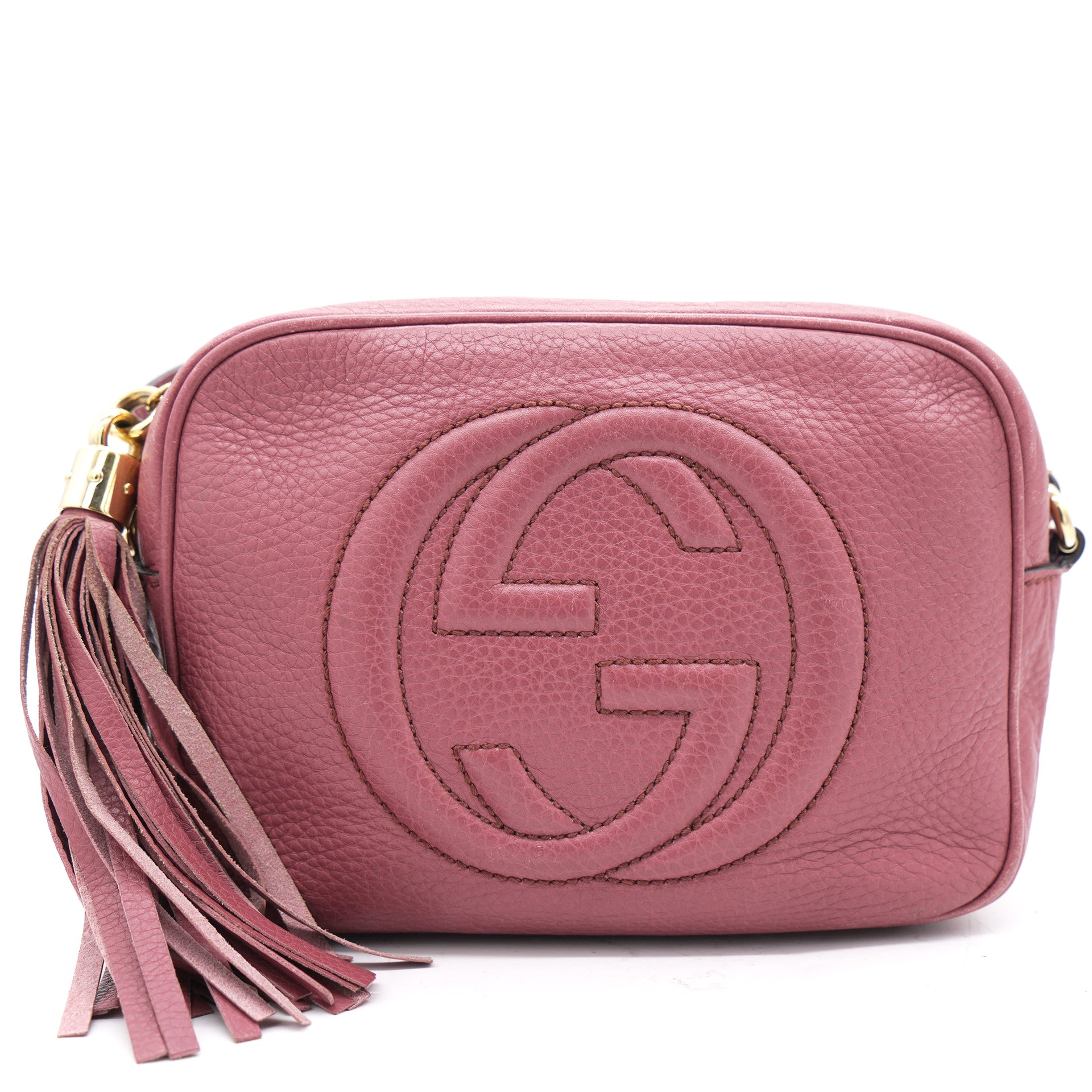 Gucci Pink Leather Soho Disco Shoulder Bag – STYLISHTOP